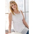 thumbnail image 3 of Ellos Women's Lace Hem Tunic Tank Tunic, 3 of 5