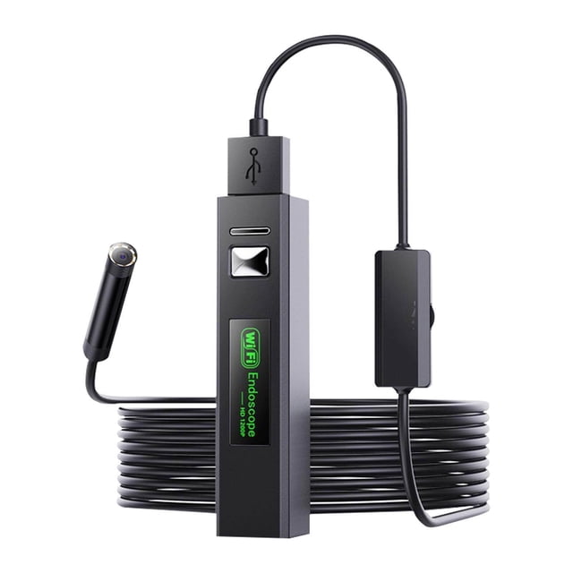 Dalazy WIFI Endoscope Camera Mini Waterproof Cable USB Borescope 2m Hard Cable