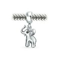 thumbnail image 2 of Bling Jewelry Womens Lucky Animal Bambi Elephant Dangle Charm Bead .925 Sterling Silver Fits European Bracelet, 2 of 3