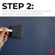 Magnetic Receptive Wall Paint / Dark Black Primer - One Quart