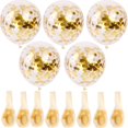 thumbnail image 2 of Gold Confetti Balloons 20 Pieces, 12 Inches Party Balloons With Golden Paper Confetti Dots For Party Decorations Wedding Decorations And Proposal (Gold), 2 of 5