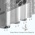 thumbnail image 6 of Pioneer Flower Floral Print Pattern Shower Curtain 36"x72" ,Bathroom Decorative Shower Curtains Set with 12 Hooks,Modern Waterproof Washable Shower Curtain, 6 of 6