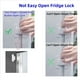 thumbnail image 5 of Cerradura de Refrigerador, Cerradura Refrigerador para Niños, Cerraduras Gabinete para Bebés, Cerraduras Cajones para Niños, Cerradura Puerta Congelador una Prueba de 16 Piezas, 5 of 5