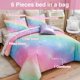 thumbnail image 4 of Juego de ropa de cama A Nice Night Gradient con purpurina, tamaño completo, para niñas, 4 of 9