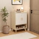 thumbnail image 1 of Zapatera Organizador Madera Pequeño, Zapateras Modernas de 5 Niveles para 10 Pares, Zapatero Con 2 Puertas y Estante Abiertas, Mueble Para Zapatos Recibidor, Entrada Casa, 60*30*93CM, Blanco, 1 of 10