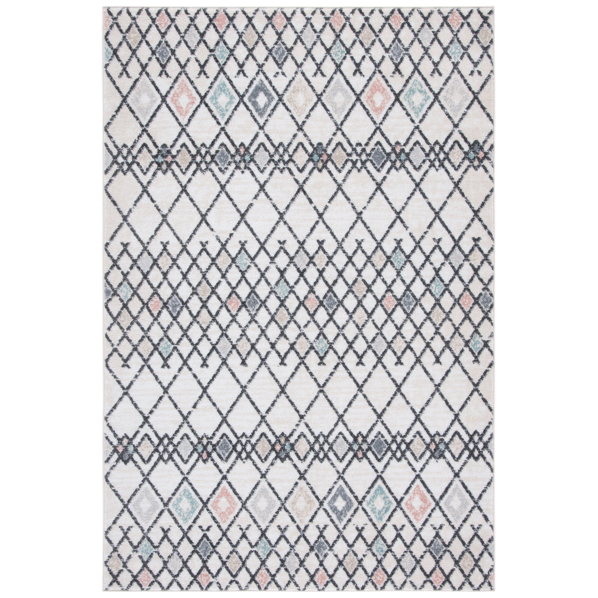 SAFAVIEH Amsterdam Merrick Geometric Area Rug, Ivory/Beige, 8' x 10'