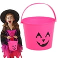 thumbnail image 2 of Halloween Trick or Treat Bucket,Plastic Halloween Buckets,Halloween Jack O Lantern Candy Basket,Trick or Treat Pumpkin Pails Cauldron Kettle Candy Holder,Halloween Party Supplies,1 PC, 2 of 8