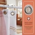 thumbnail image 2 of REGALWOVEN Leaf Print Shower Curtain, Bohemian Modern Waterproof Bathroom Shower Curtain Sets with 12 Plastic Hooks, Washable Pink Orange 71"W x 71"L, 2 of 5