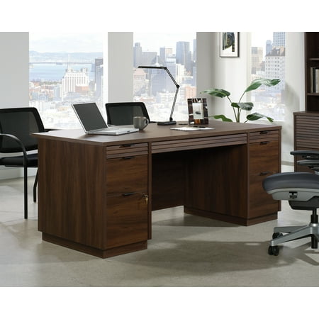 UPC: 0042666086318 | Sauder Palo Alto® 72  Commercial Executive Desk with 6 Drawers