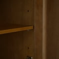 thumbnail image 5 of Christopher Knight Home Modern Scandinavian 4-Door Sideboard, Storage Cabinet with Adjustable Shelves, Walnut, 5 of 7