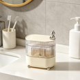 thumbnail image 4 of Rotating Makeup Organizer, Clear Plastic Cosmetic Storage Box with Removable Dividers, Spinning Vanity Organizer for Skincare, Jewelry, and Bathroom Countertop Storage, 4 of 6