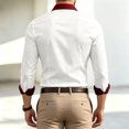 thumbnail image 5 of Yungyresw Mens Long Sleeve Button Down Shirts Mandarin Collar Dress Shirt Wrinkle Resistant Formal for Business Casual, 5 of 7