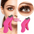 thumbnail image 6 of EXLEAF 2026 New 2 Pcs False Eyelash Applicator Tool for Wear Eyelashes, Lashes Buddy Makeup Tools, Lash Clip Eye Makeup Tools Lash Tweezers More Convenient to Wear Lashes (2Pcs Red), 6 of 7