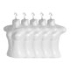 thumbnail image 1 of Atmos Homeware Maniquí de Niña | Exhibidor Femenino Juvenil de Plástico de Alta Resistencia con Gancho | Torso Infantil para Ropa y Accesorios | Paquete de 5 Piezas color Blanco, 1 of 5