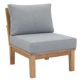 thumbnail image 5 of Modern Contemporary Urban Outdoor Patio Balcony Garden Furniture Lounge Sofa and Chair and Coffee Table Set, Wood, Grey Gray Natural, 5 of 12