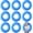 Blue, variant on 8 Pcs Large Inflatable Pool Float 36 Inches Swimming Ring Pool Floats Adult Inflatable Tube for Summer Vacation Beach River Bachelorette Wedding Party Supplies