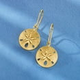 thumbnail image 3 of Ross-Simons 18kt Gold Over Sterling Textured and Polished Sand Dollar Drop Earrings, Women's, Adult, 3 of 5