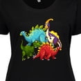 thumbnail image 4 of Inktastic Cute Dinosaurs Women's Plus Size T-Shirt, 4 of 5