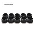 thumbnail image 1 of OO 10x Tapas De Plástico Negro En Blanco Tapa Inserto Tapones Para Tubo Redondo, 1 of 4
