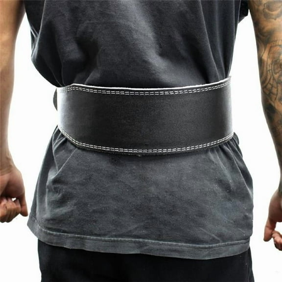 Last Punch 4" Leather Black New Weight Lifting Body Building Belt Gym Fitness S-XXL