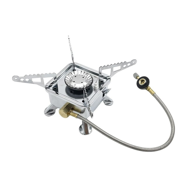 Gaz Portable Coupe-Vent Brûleur de Randonnée Pique-Nique Gril Carte Réservoir A