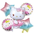 thumbnail image 3 of Juego de Globos de Hello Kitty para fiesta de cumpleaños de niña, set de 5 unidades de Globos de aluminio rosa, decoraciones para Baby Shower, 3 of 3