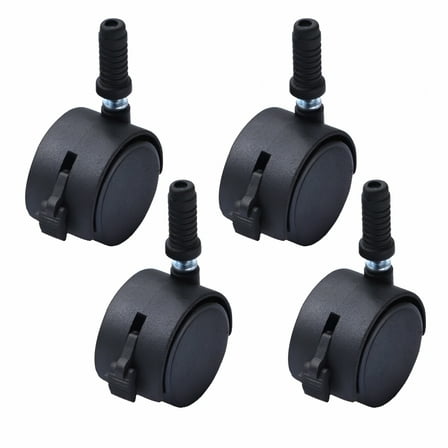 LAMIRO 4pcs Heavy Duty Caster Wheels for Bed Frame,360 Degree Swivel,2 Inch Black