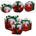 thumbnail image 3 of Juego de 3 cajas LED de regalo de Navidad MorTime con 60 luces, 3 of 6
