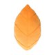 thumbnail image 4 of Cojín decorativo con diseño de hojas, estética y de felpa, con forma de planta 3D. Naranja S, 4 of 9