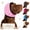 Pink, variant on Silent Wuff Dog Earmuffs for Noise Protection, SilentWuff for Dogs Adjustable Calming Hoodie Ear Cover for Fireworks and Bathing, Gray, Small