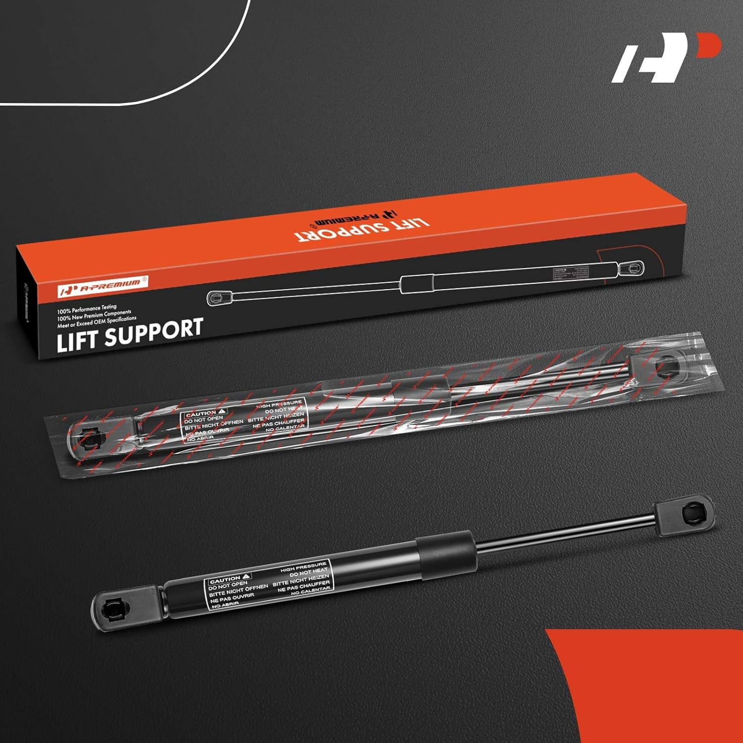 A-Premium Front Hood Lift Support Shock Struts Replacement for Ford F-150 2009-2014 (Excluding SVT Raptor Model) 2-PC Set