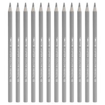 Uxcell Watercolor Pencil for Blending, Coloring, Sketch Drawing, Painting, 12Pcs, Silver