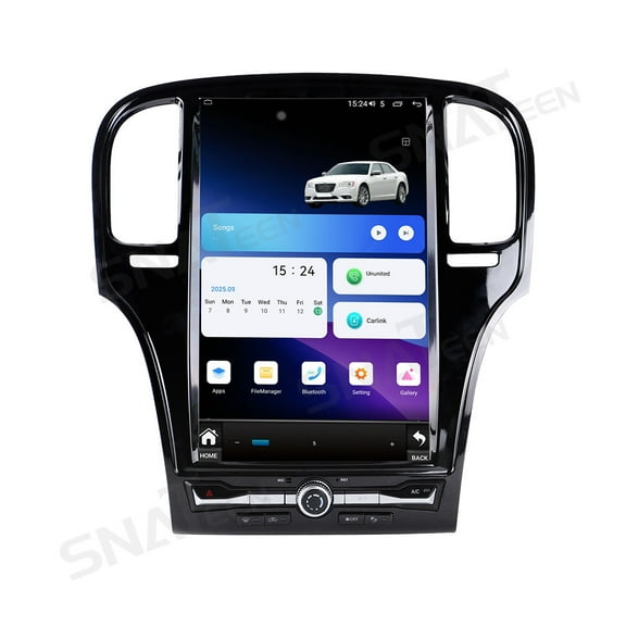 SNATEEN 14.5 inch Carplay Screen/Radio/Multimedia Player for Chrysler 300C 2011 2012 2013 Models Universal Car Navigation/GPS Upgrade Headunit Android Display 1080P Touch Screen Replace System