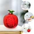 thumbnail image 4 of 2 piezas de decoración de granada, estatua de fruta de cristal de granada falsa, decoración de escritorio para el hogar, 4 of 4