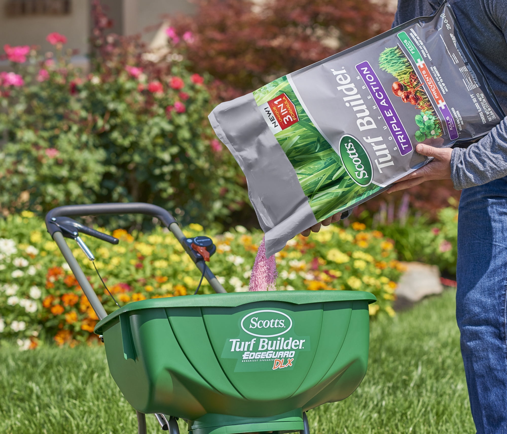 Scotts Turf Builder Southern Triple Action and Scotts Green Max Lawn Food Bundle for Large Southern Lawns