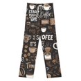thumbnail image 3 of Coffee Pattern Pajama Pants Breathable with Pockets Pajamas For Lady Vintage Sleeping Pants Bedroom Homewear, 3 of 6