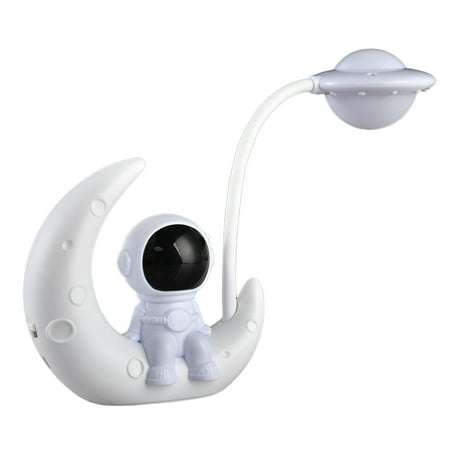 

Cartoon Spaceman Astronaut Eye Desk Lamp Cartoon Moon Lamp Led Learning Eye Rechargeable Desk Lamp Wireless Bedside Lamp Cute Creative Children Night Lamp