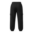 thumbnail image 5 of Lullu Girls Sweatpants Casual Athletic Joggers Cozy Cargo Pants, Black, Sizes 5-14, 5 of 5