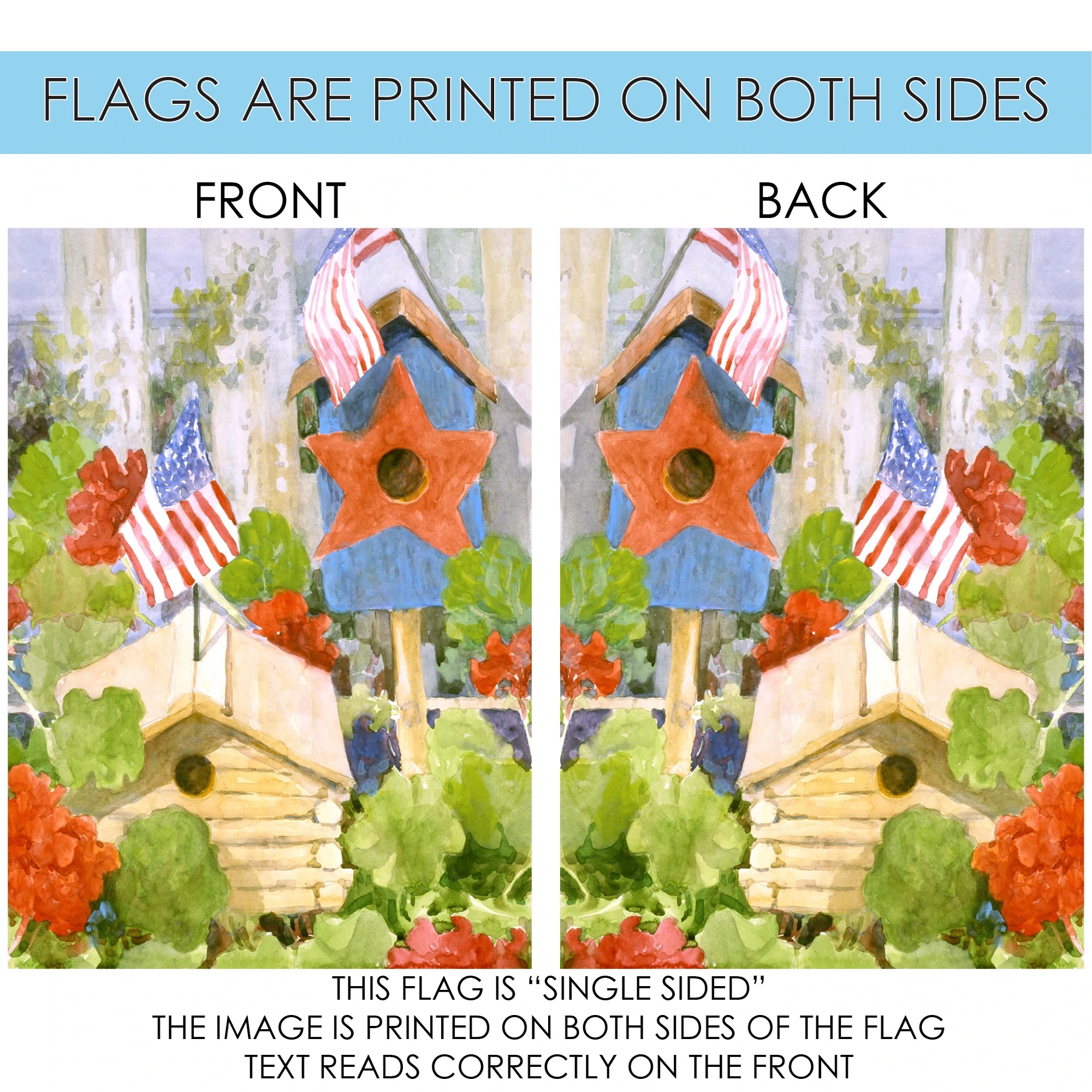Toland Home Garden Star-Spangled Birdhouse House Flag - image 4 of 5