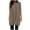 Khaki, variant on Olyvenn Women Rib Knit Tunic Tops Short Sleeve Crewneck Long Shirts 2025 Trendy Solid Color Basic Casual Blouses Tunics Gray L