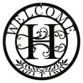 thumbnail image 1 of Metal Wrought Lettering Patio Front Door Wall Decoration Crafts Window Decoration, 1 of 5