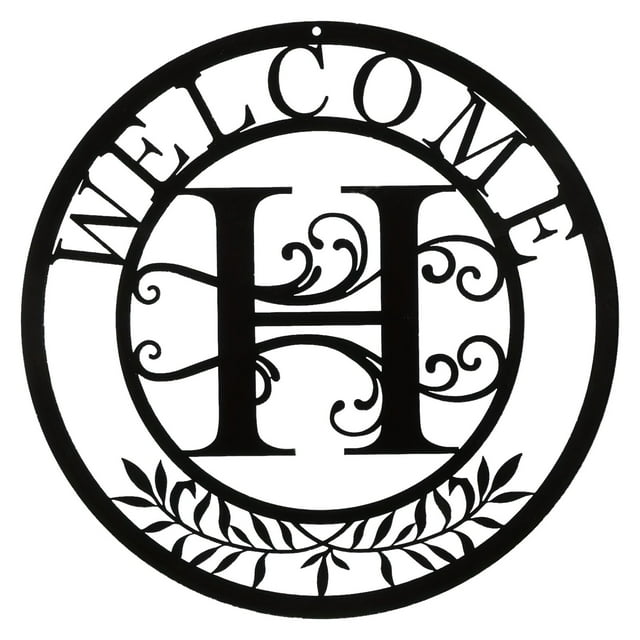 fsxdhpcsgfc Metal Wrought Lettering Patio Front Door Wall Decoration Crafts Window Decoration Home Letters for Wall with Wreath Front Door Wreath Door Hanging Decorations Winter