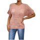 thumbnail image 1 of Blusas de Encaje de Manga Corta con Capucha de Cuello Redondo, 95% Poliéster 5% Spandex Camiseta Superior, 1 of 6