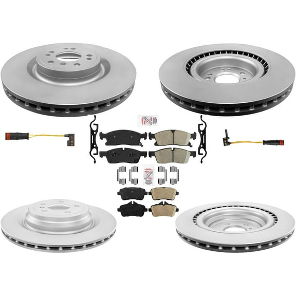 Front & Rear Disc Brake Rotors Ceramic Pads For Mercedes Benz GL350 2013-2016