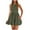 Army Green, variant on Summer Bubble Dresses for Women 2025 Casual Sleeveless Tank Mini Short Dress Crew Neck Smocked Sundress with Pockets