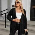 thumbnail image 6 of YooGuoGuo Women's V-neck Denim Jacket Long Sleeve Jackets Casual Button Jean Coat with Pockets, 6 of 6