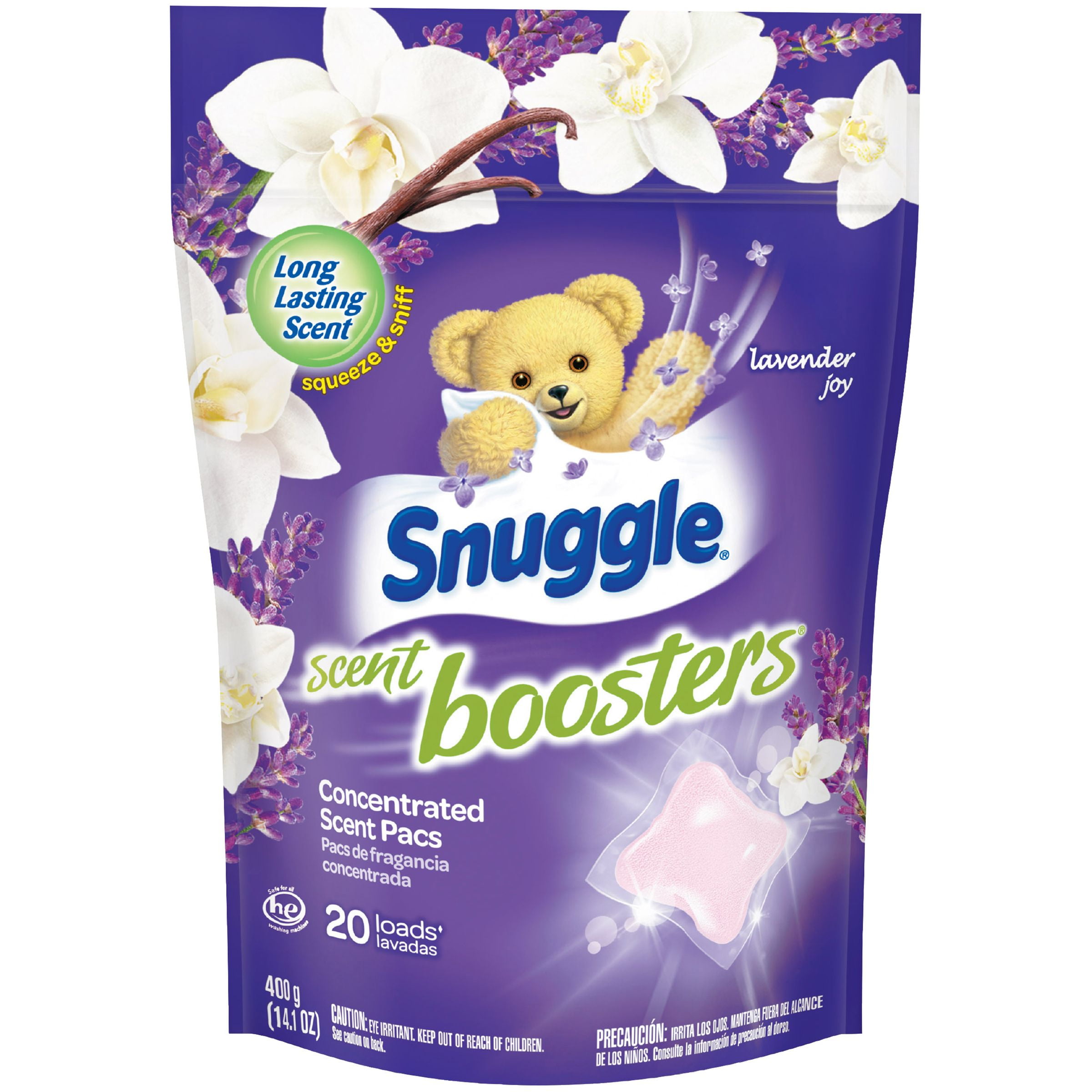 Snuggle Scent Boosters InWash Laundry Scent Pacs, Lavender Joy, 20