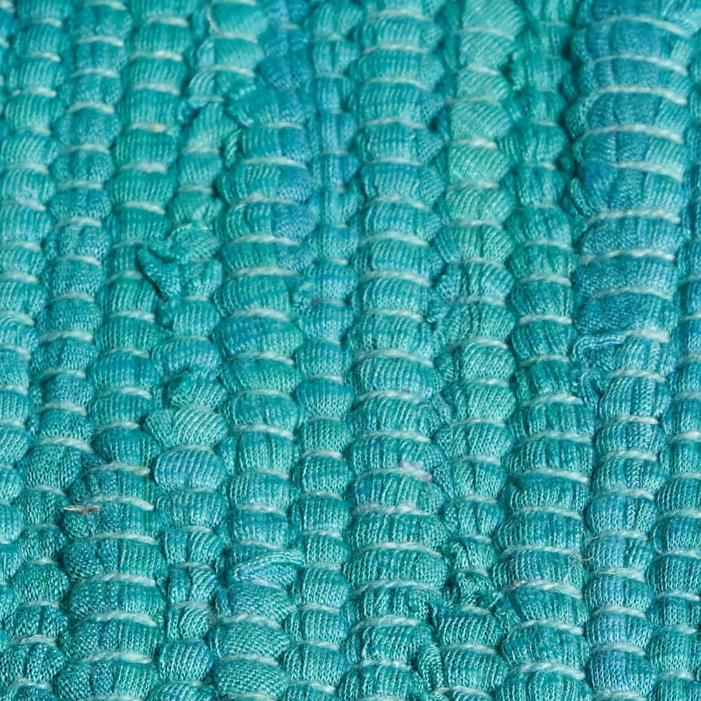 Ox Bay Zest Set of 4 Cotton Placemats, Teal Solid