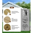 thumbnail image 5 of WhizMax 13 ft x 25 ft  Carport Canopy Cover, Waterproof and UV-Resistant- Yellow, 5 of 5