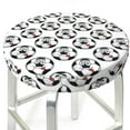 thumbnail image 3 of Bingfone Happy Football Padded Round Bar Stool Cover Cushion with Elastic Fabric Round Chair Seat - Happy Football, 3 of 7